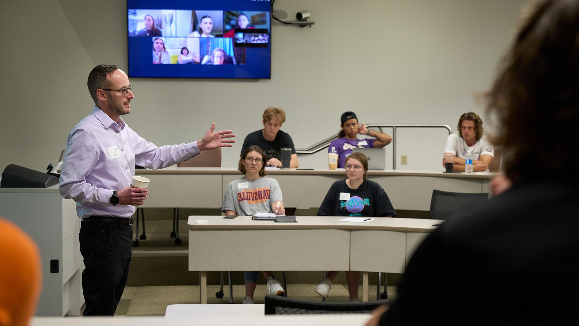 Faculty teaching with remote students