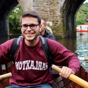 Quentin in a Venecian gondola